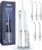 Onlyone Water Dental Flosser, 300ML Portable Oral Irrigator for Teeth, 4 Modes and 5 Jet Tips,Rechargeable Irrigation Cleaner,Electric Flossing Machine Power Flossers & Irrigator Accessories White