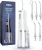 Onlyone Water Dental Flosser, 300ML Portable Oral Irrigator for Teeth, 4 Modes and 5 Jet Tips,Rechargeable Irrigation Cleaner,Electric Flossing Machine Power Flossers & Irrigator Accessories White